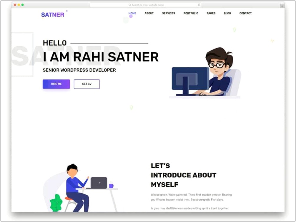 Free Download Bootstrap Resume Templates
