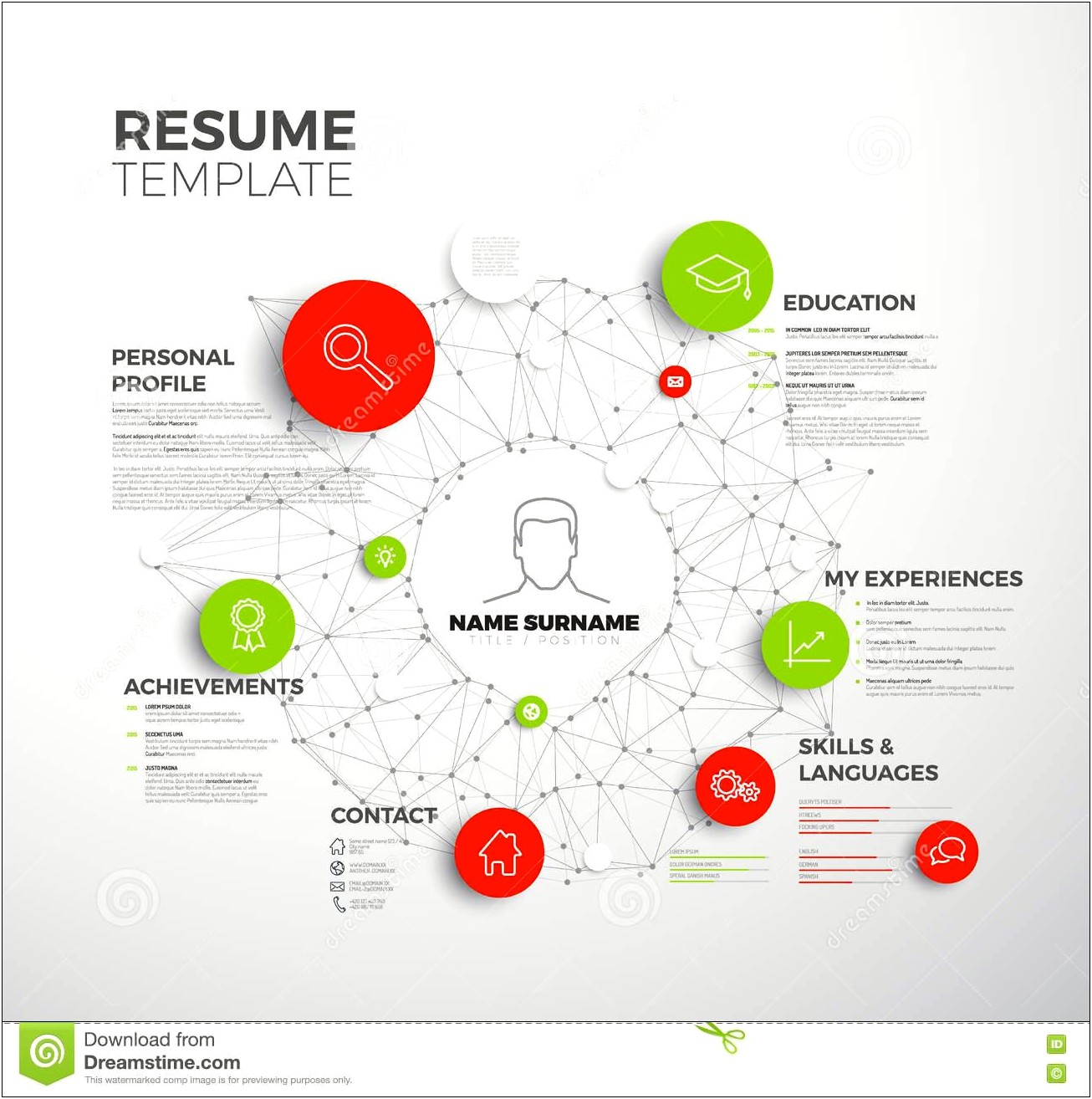 Free Download Red Resume Templates