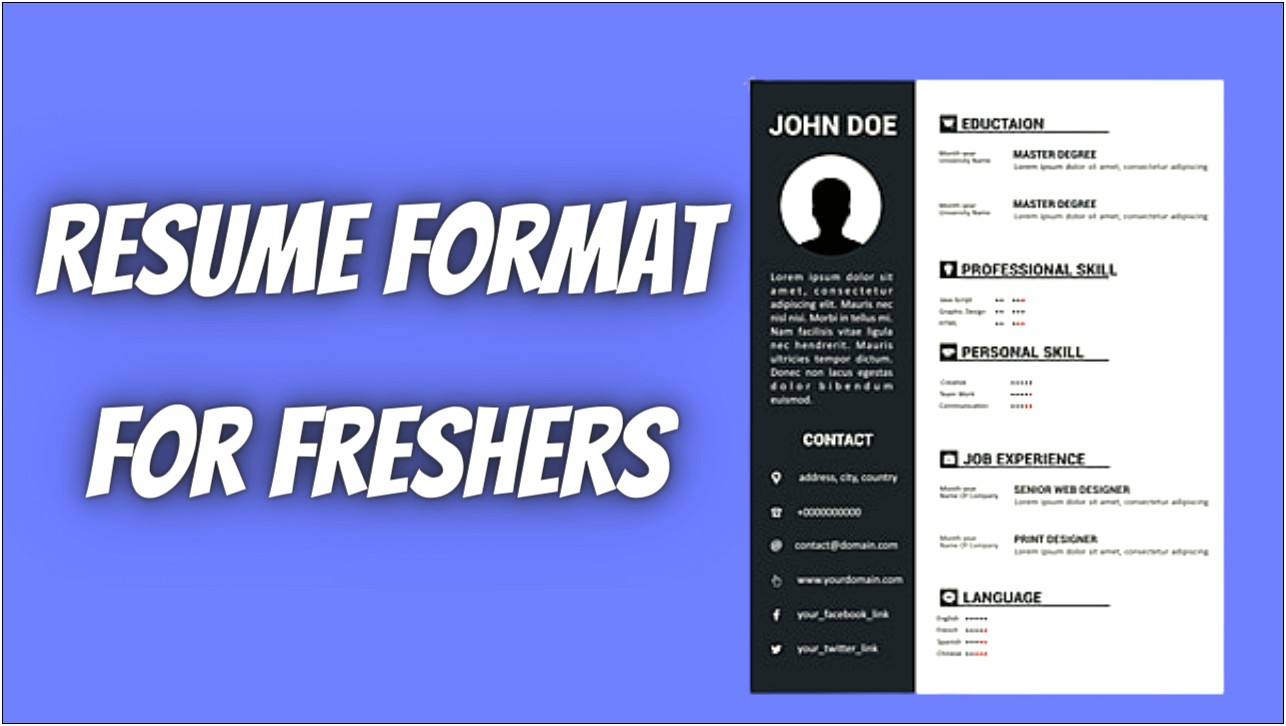 Free Download Resume Format For Bpo Fresher