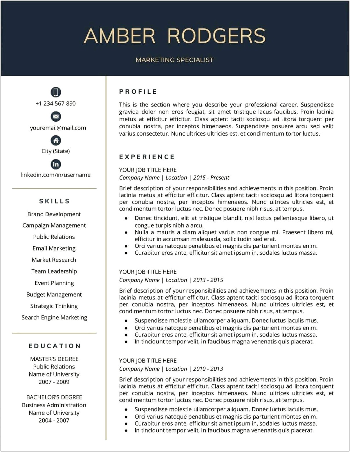 Free Download Resume Format For Freshers Doc