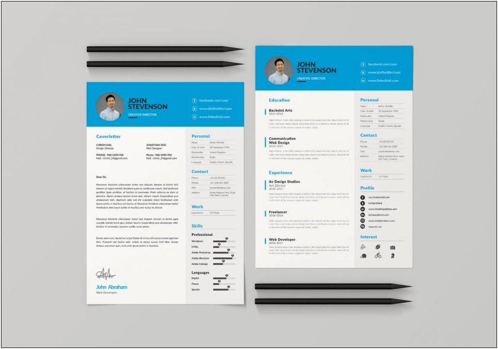 Free Downloadable Pages Resume Templates