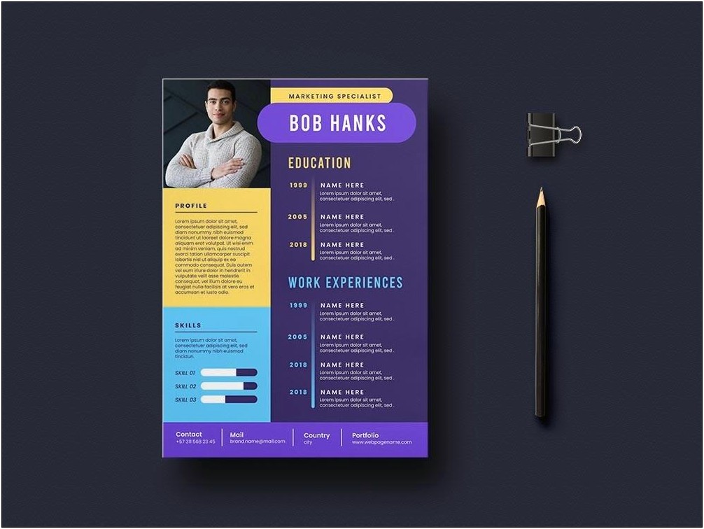 Free Downloadable Resume Templates Marketing