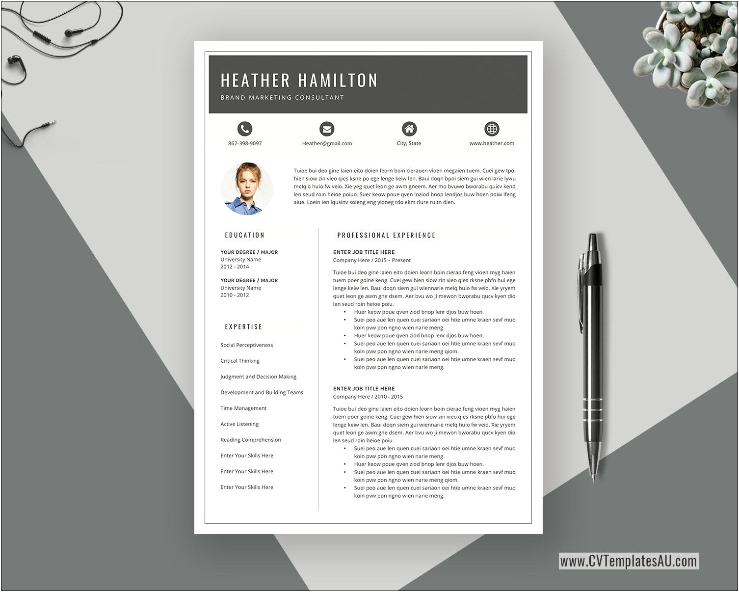 Free Downloadable Template For Resume