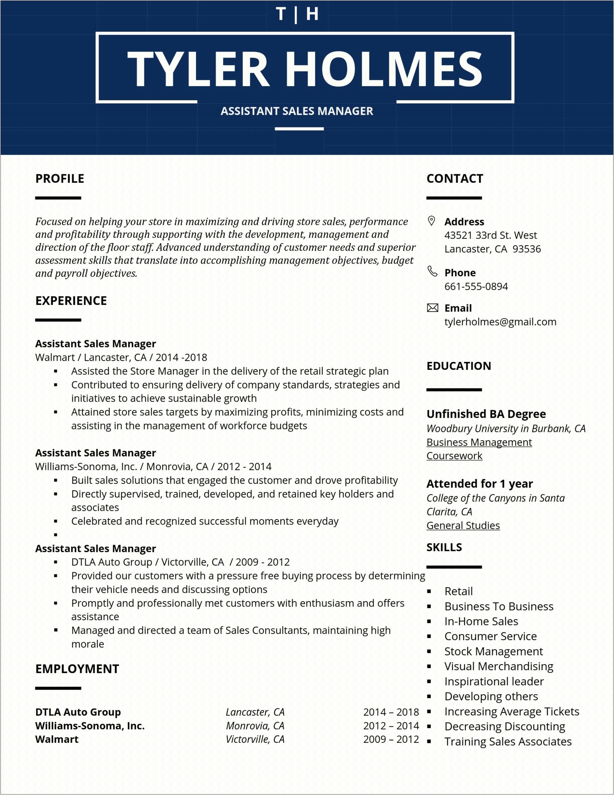 Free Functional Resume Template 2018
