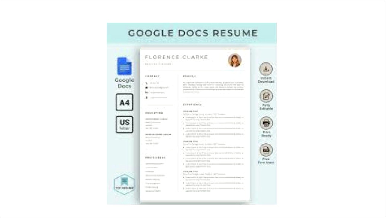 Free Google Docs Templates Resume