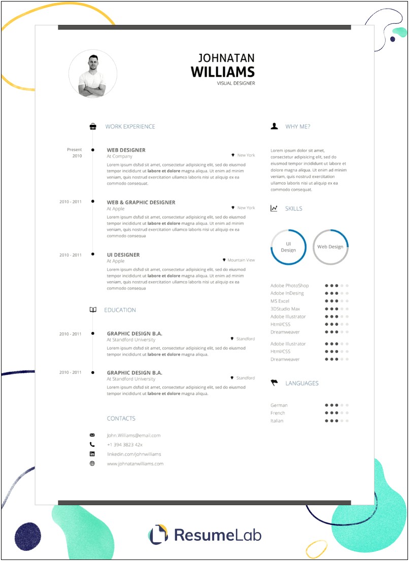 Free Graphic Resume Templates Word