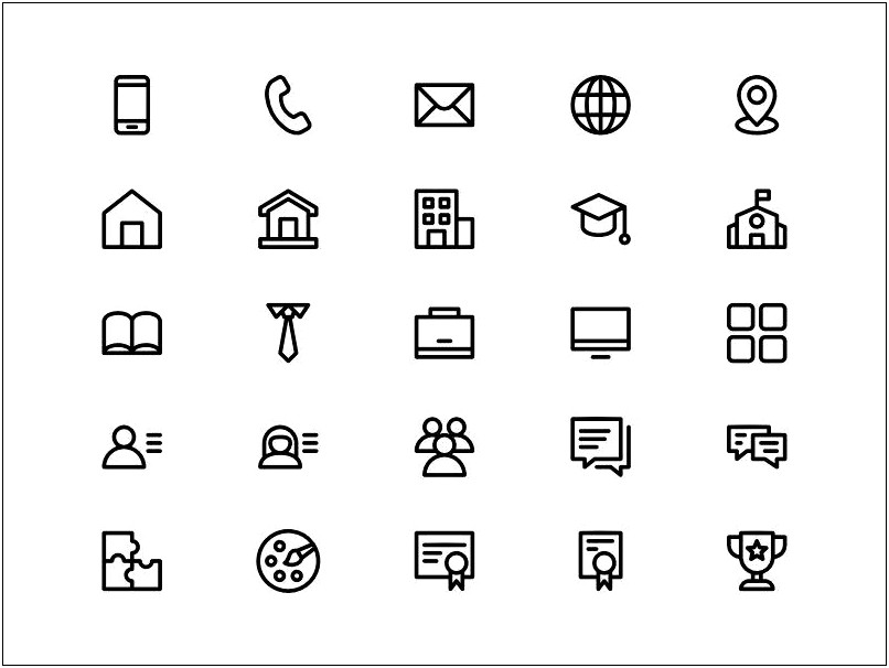 Free Icons For Resume Download
