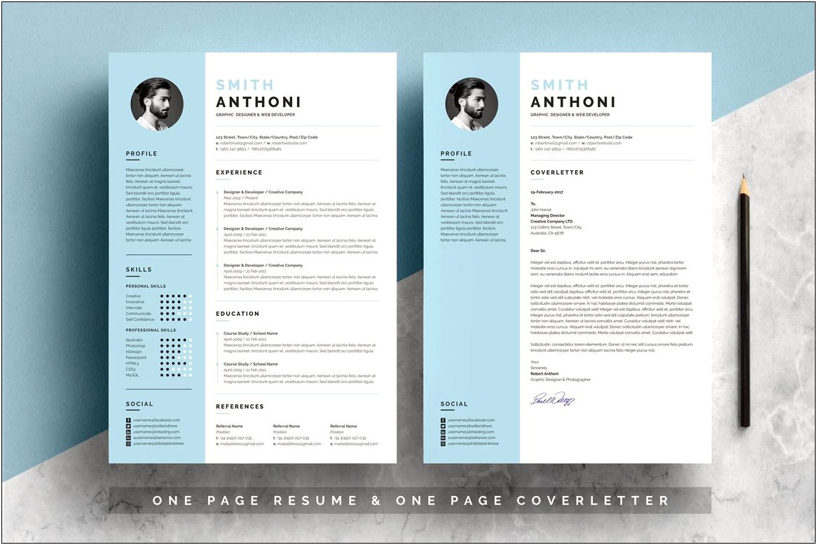 Free Images Of Two Page Resumes