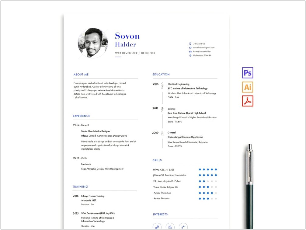 Free Information Technology Resume Template