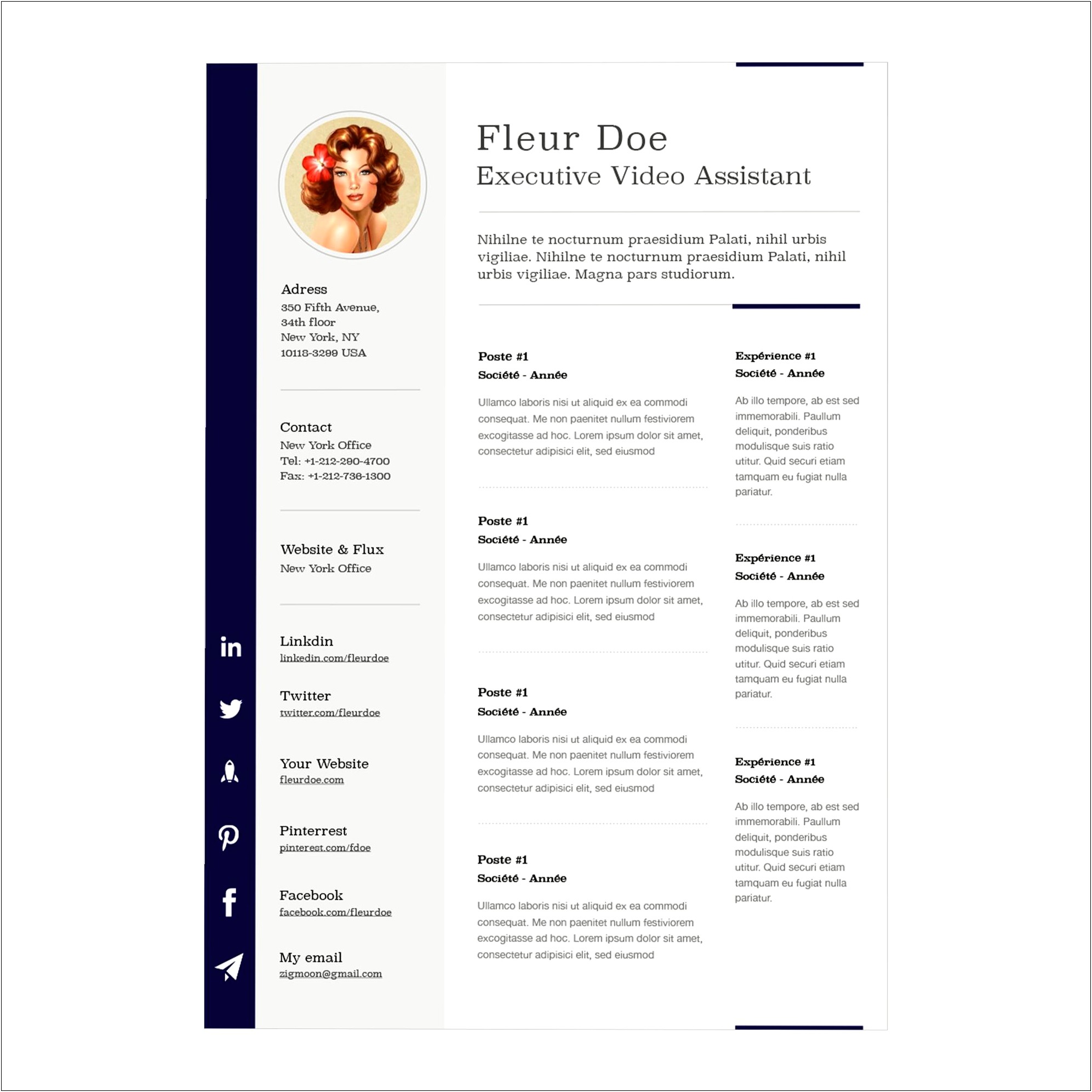 Free Mac Pages Resume Template