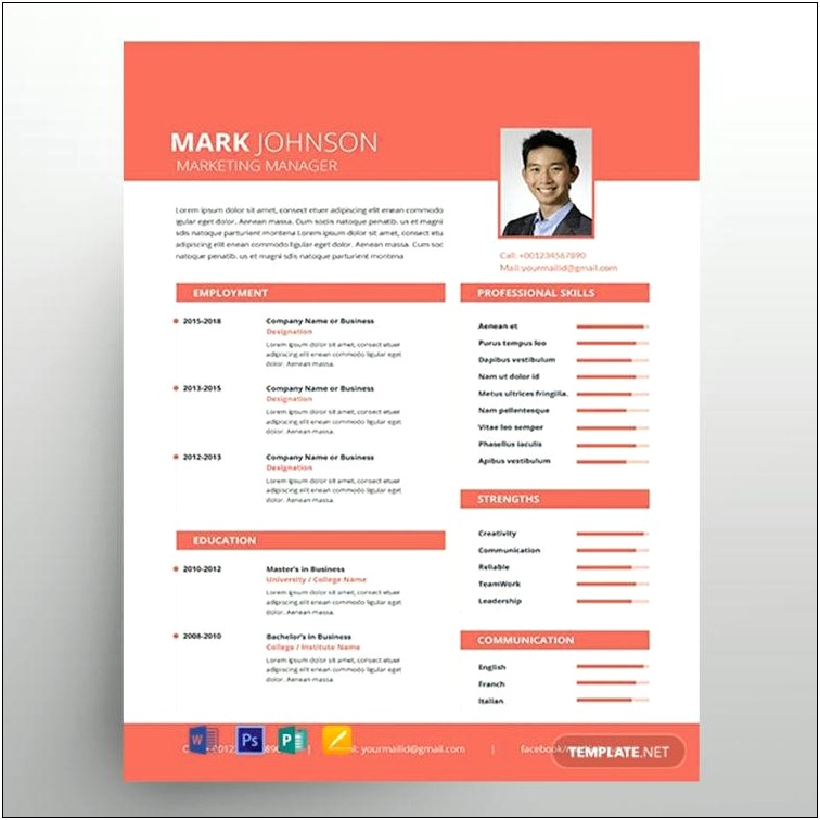 Free Manager Resume Template Download