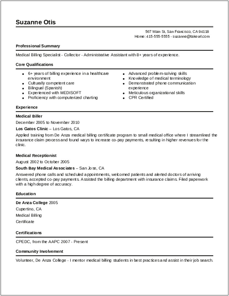 Free Medical Assistant Resumes Templates