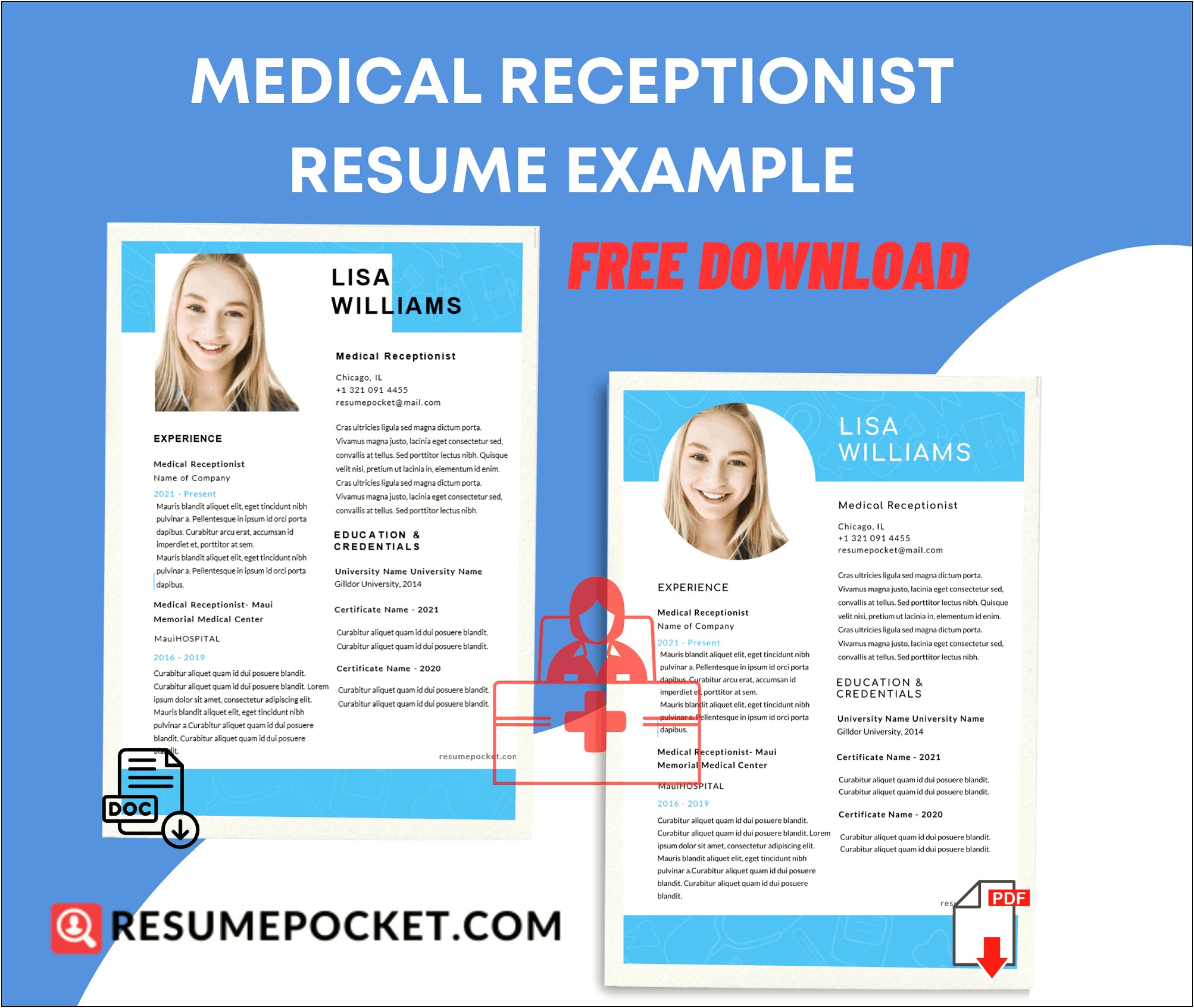 Free Medical Receptionist Resume Samples