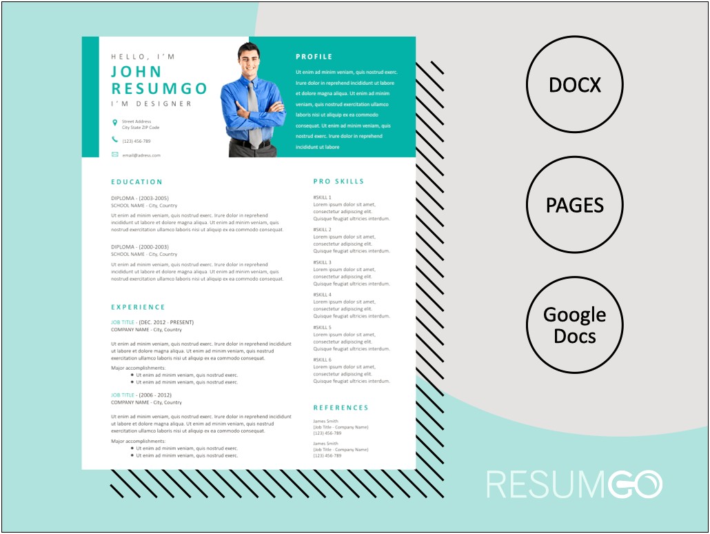 Free Modern Business Resume Template