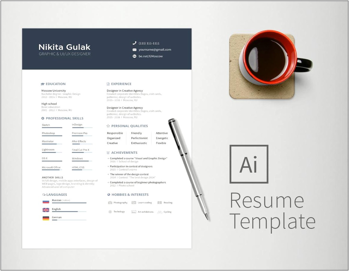 Free Modern Resume Templates 2012