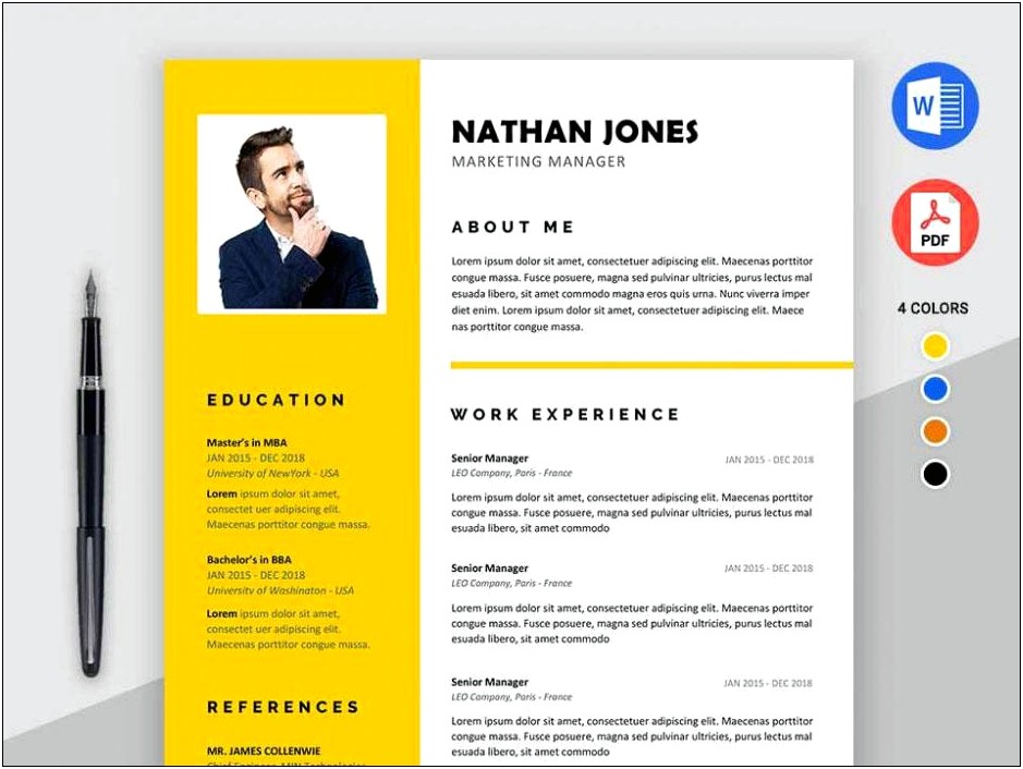 Free Modern Resume Templates For Microsoft Word
