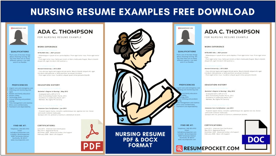 Free Nursing Resume Template Word
