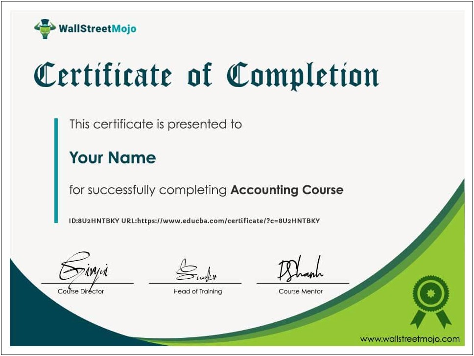 Free Online Accounting Certifications To Add To Resume