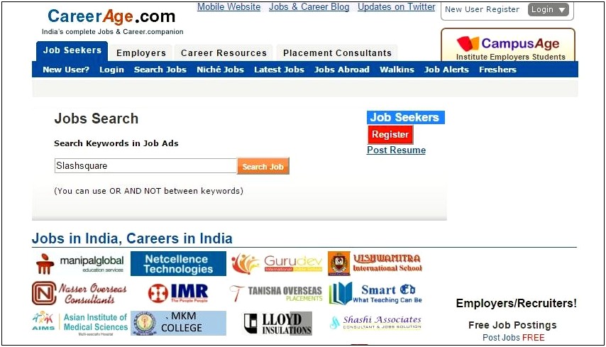 Free Online Resume Search For Employers India