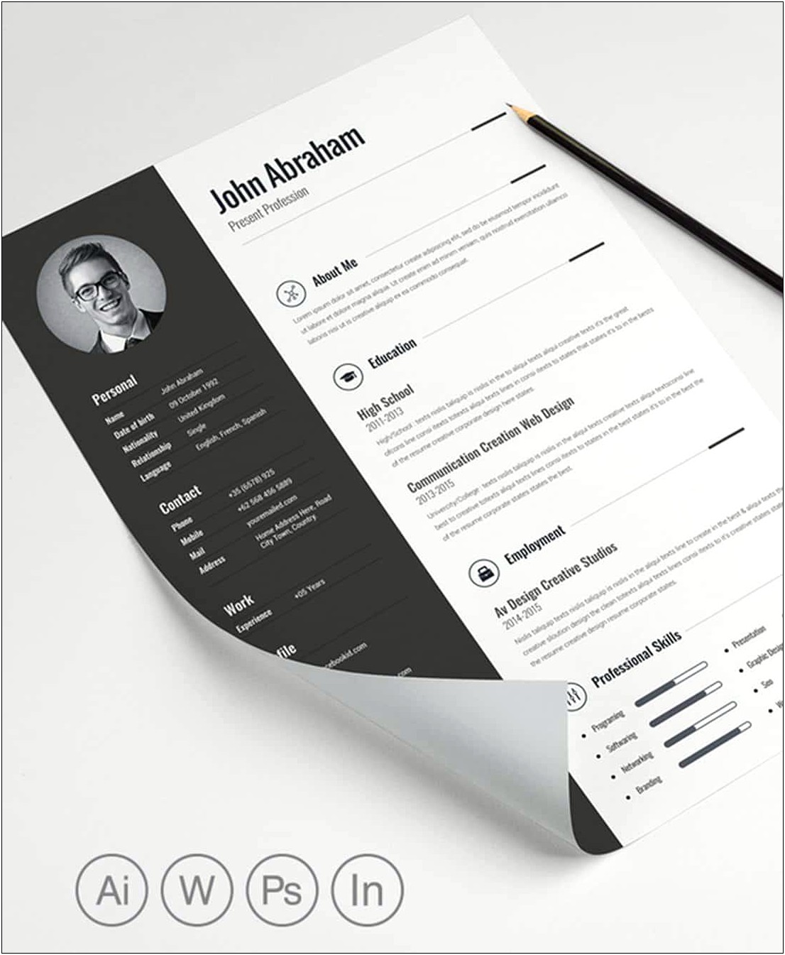 Free Printable Resume Template For Word