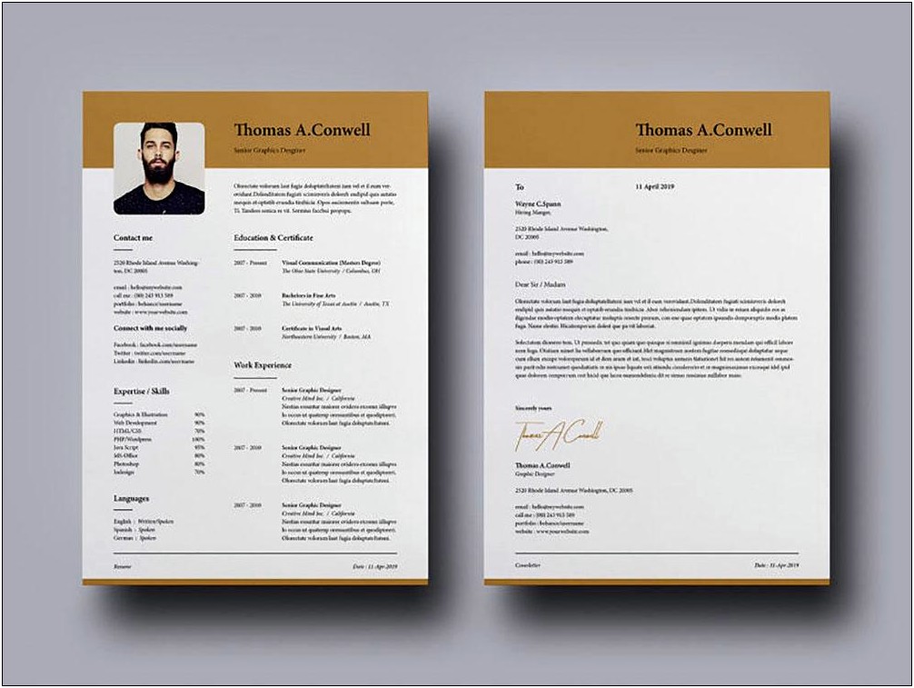 Free Professional Cover Letter For Resume