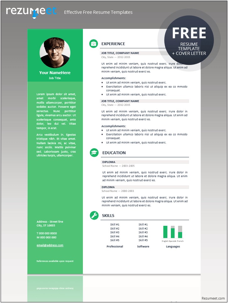 Free Professional Resume Templates To Download