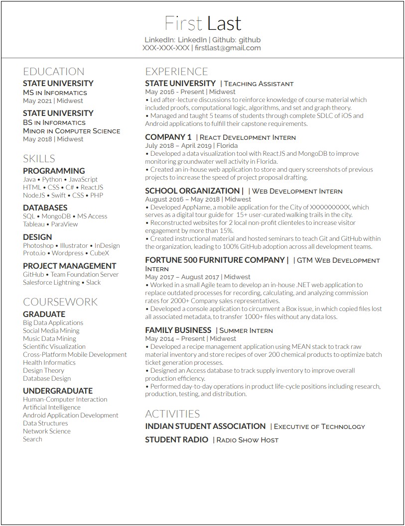 Free Psd Resume Template Paul Anderson