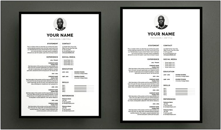 Free Resume Cover Page Template