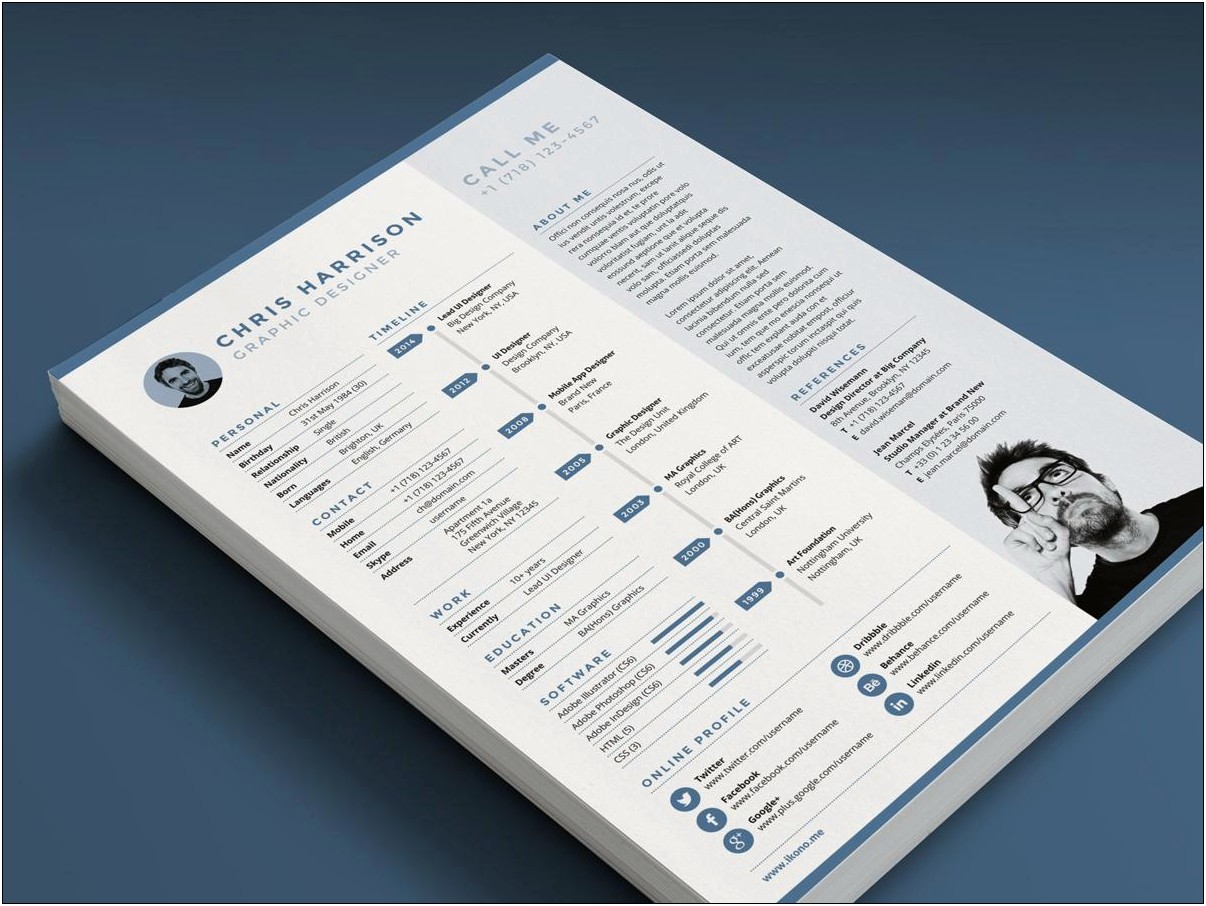 Free Resume Layout For Adobe