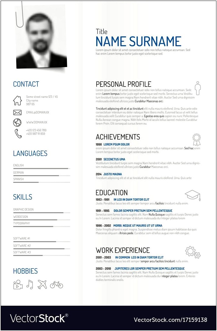 Free Resume Portfolio Minimalist Mockup