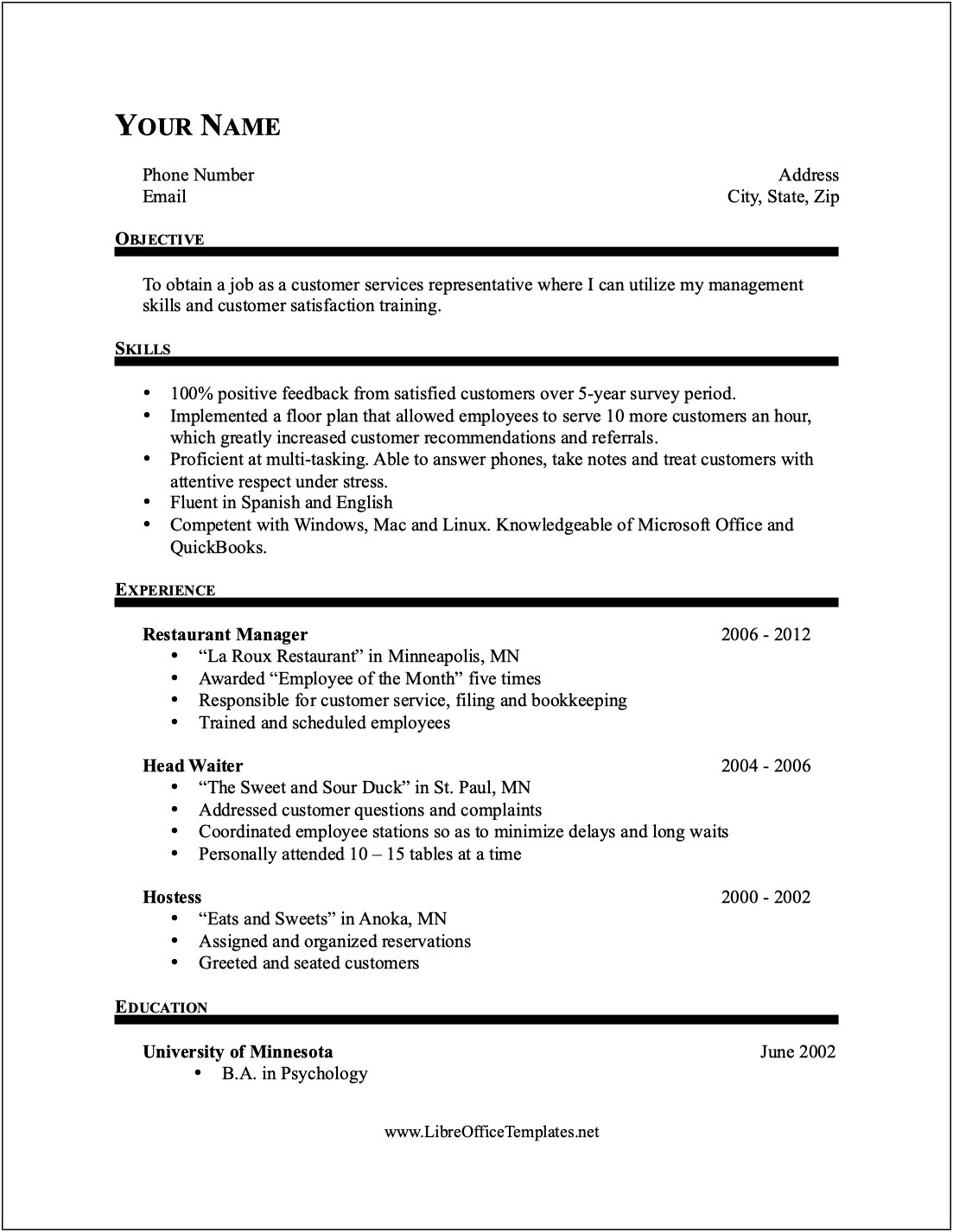 Free Resume Reference Sheet Template
