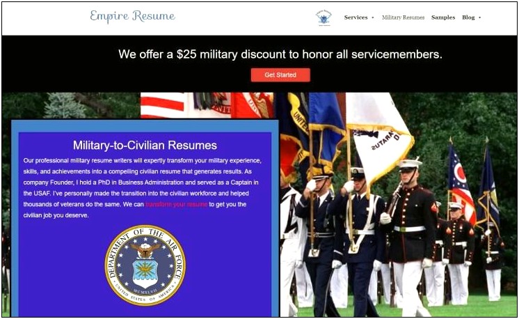 Free Resume Review For Veterans
