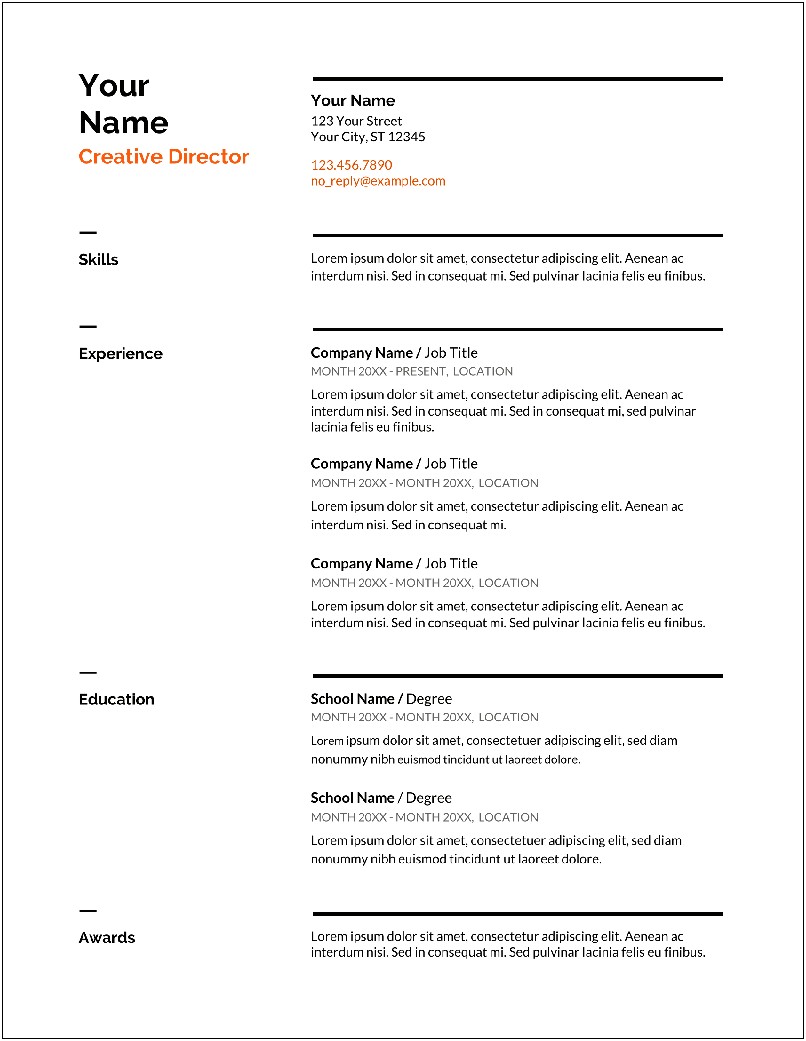 Free Resume Sample Fill Out