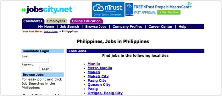 Free Resume Search Database Philippines