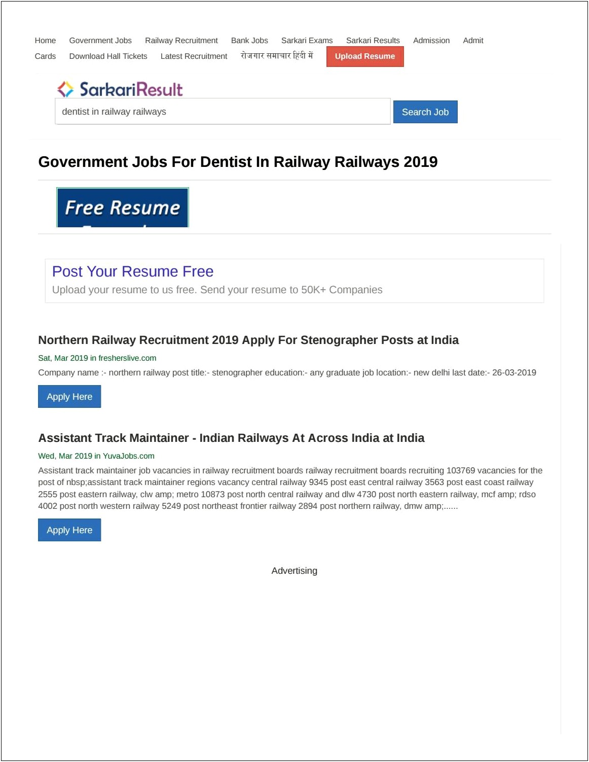 Free Resume Sites For Recruiters In India