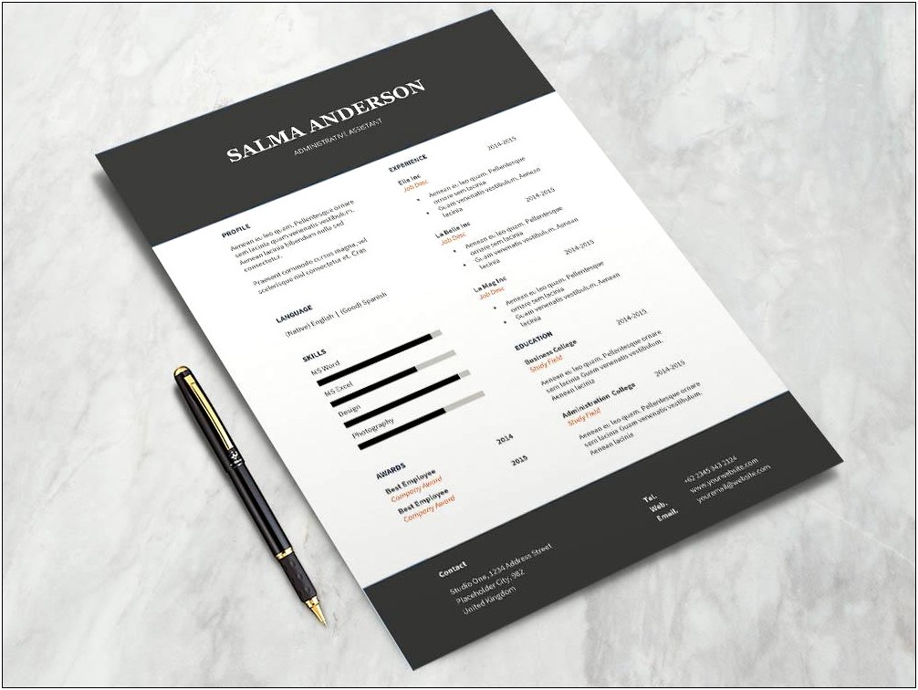 Free Resume Template Administrative Assistnt