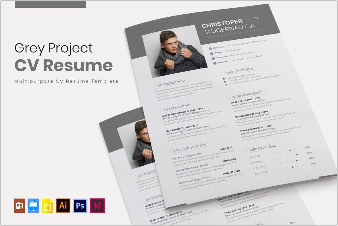 Free Resume Template Adobe Indesign