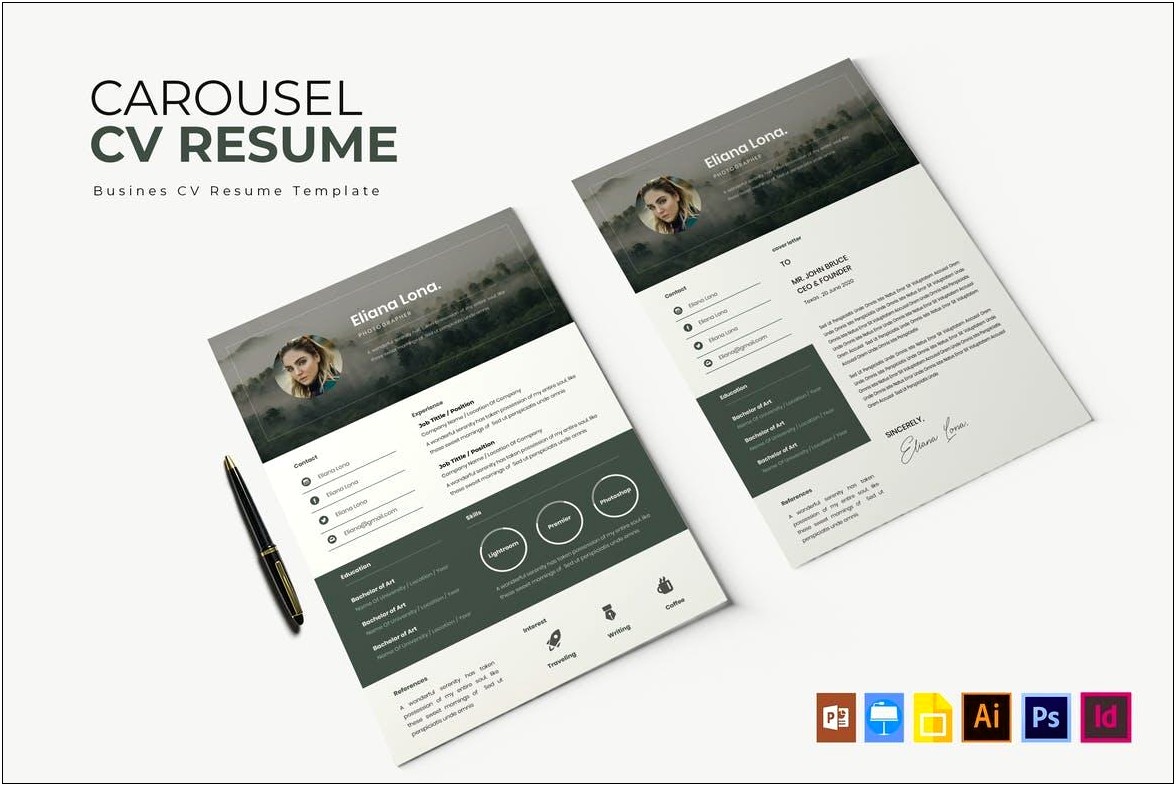 Free Resume Template Download Indesign