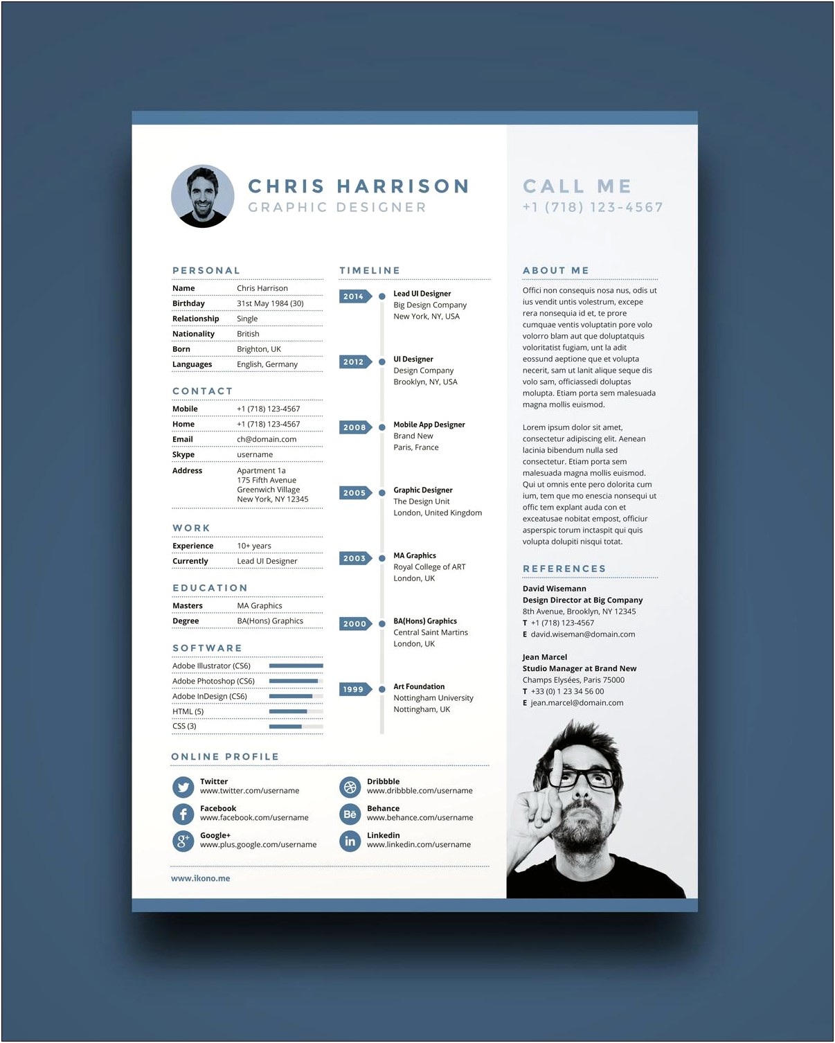Free Resume Template For Experienced Professional