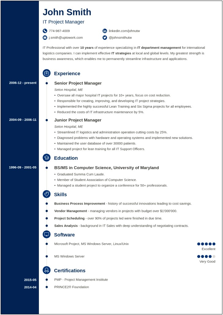 Free Resume Template For New Hire