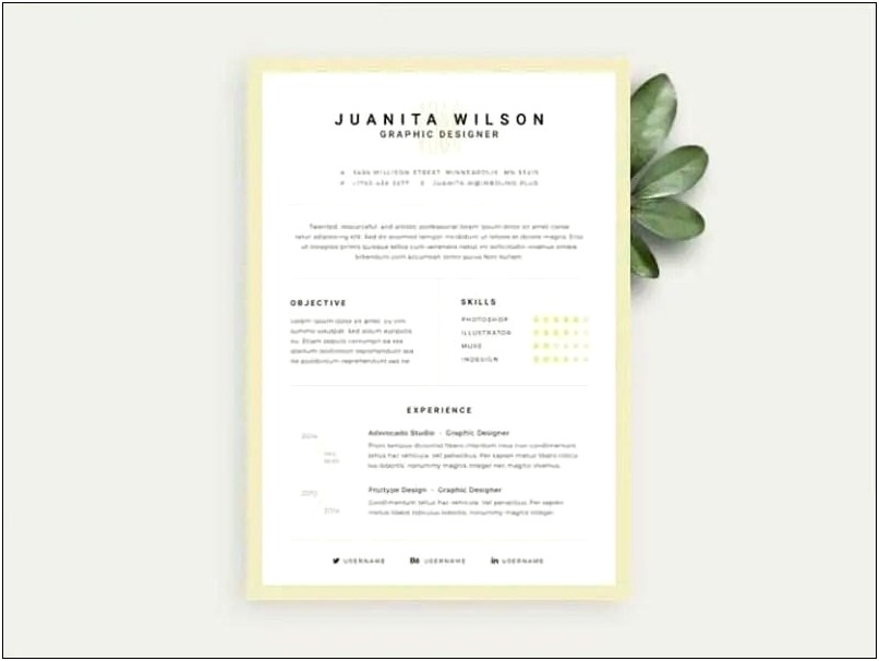 Free Resume Template For Photoshop