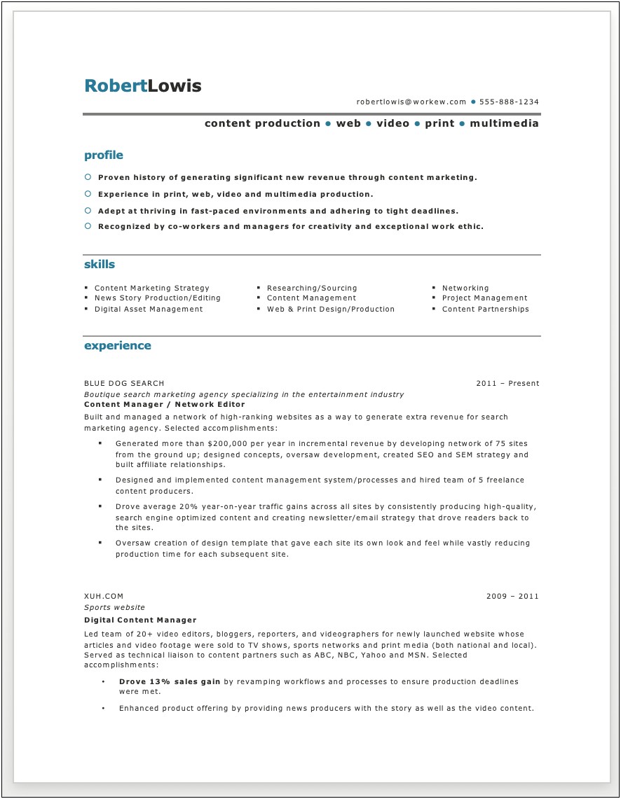 Free Resume Template For Remote Customer Service
