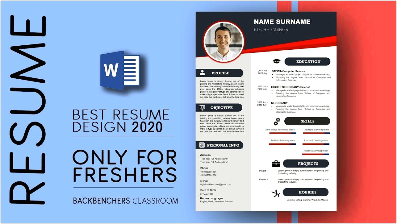 Free Resume Template No Credit Card