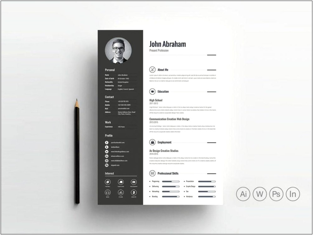 Free Resume Template On Word