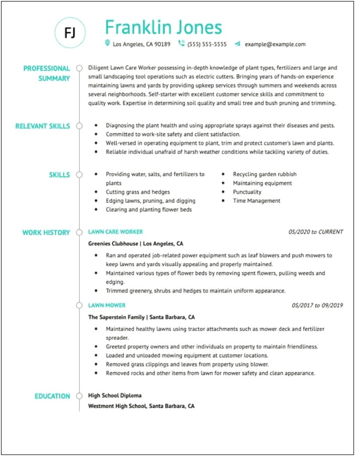 Free Resume Template Summary Qualifications