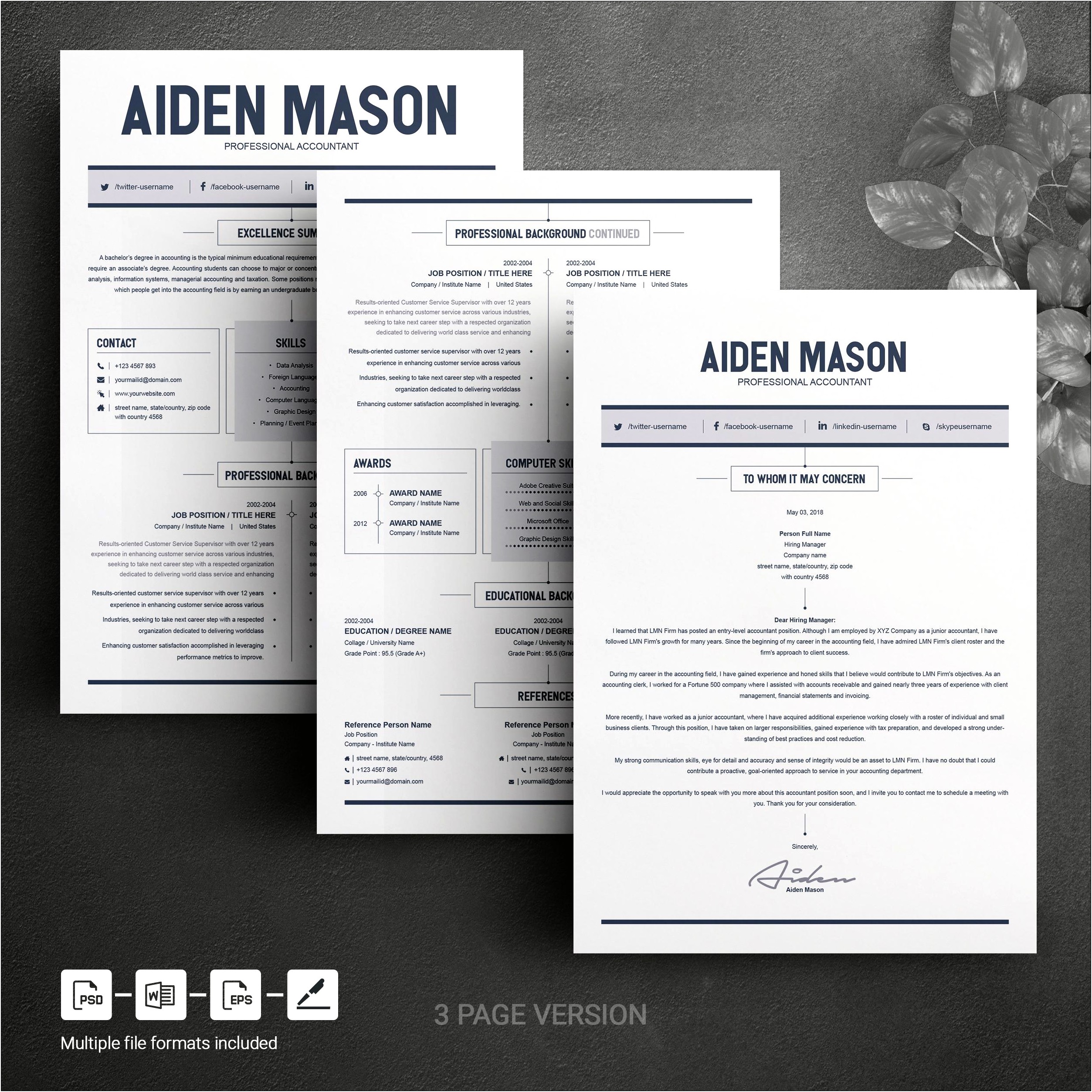 Free Resume Templates 2019 Pages