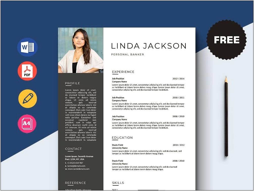 Free Resume Templates For Banking