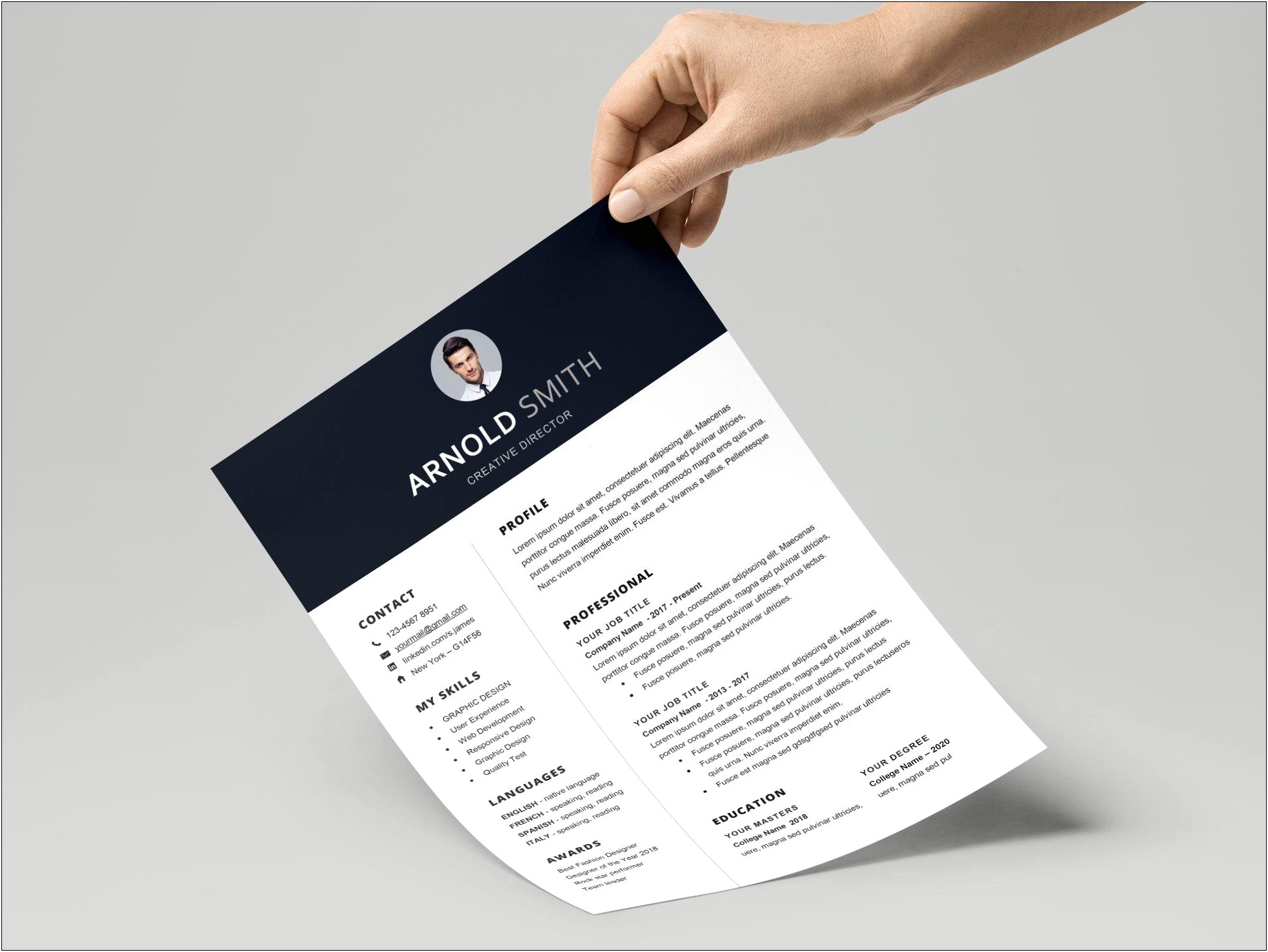 Free Resume Templates For Creative Professionals