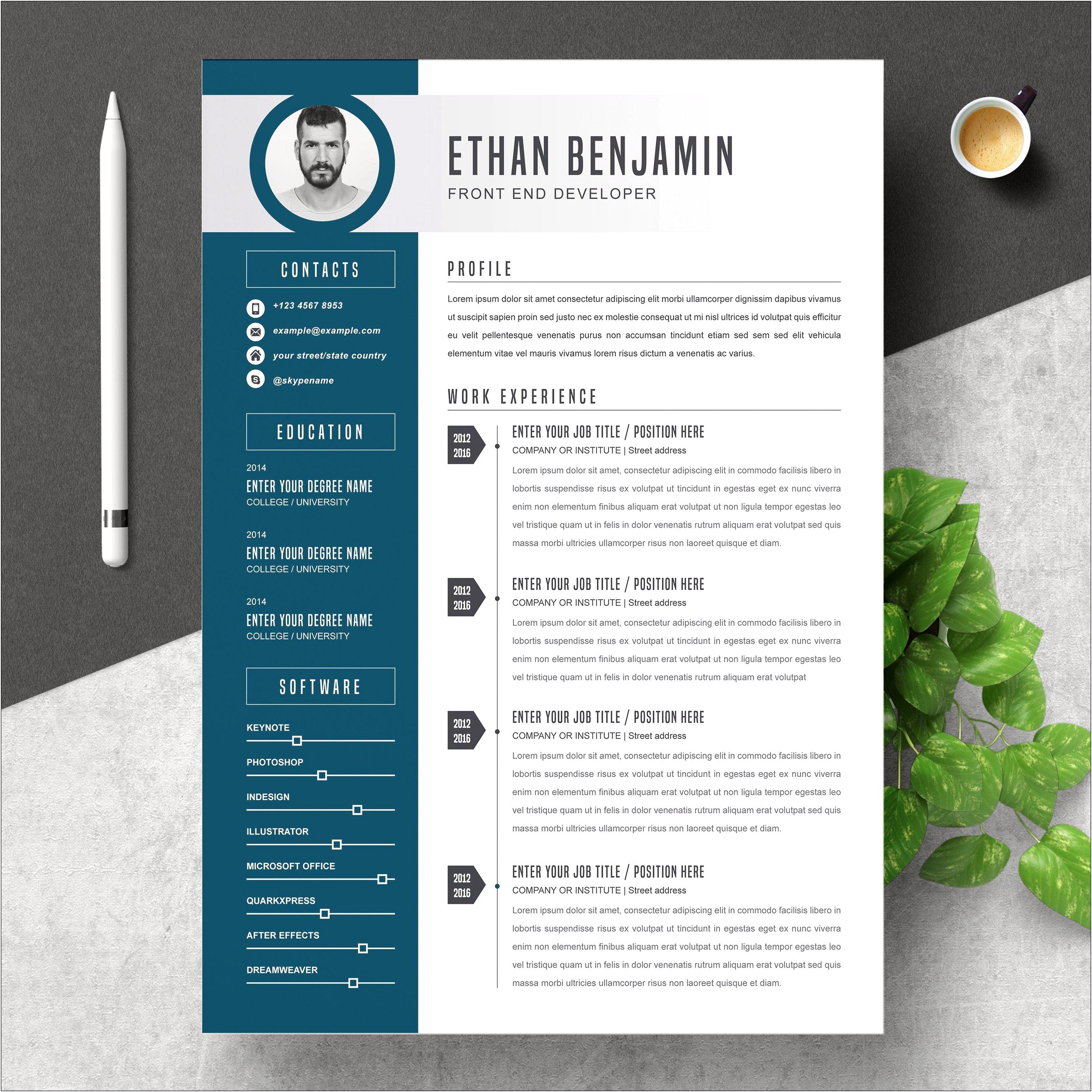 Free Resume Templates For Mac Computers