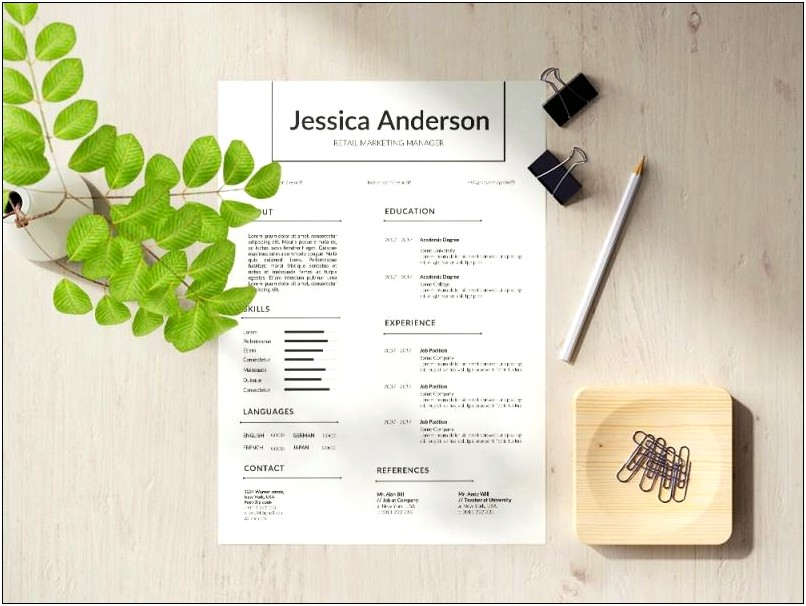 Free Resume Templates For Marketing Managers